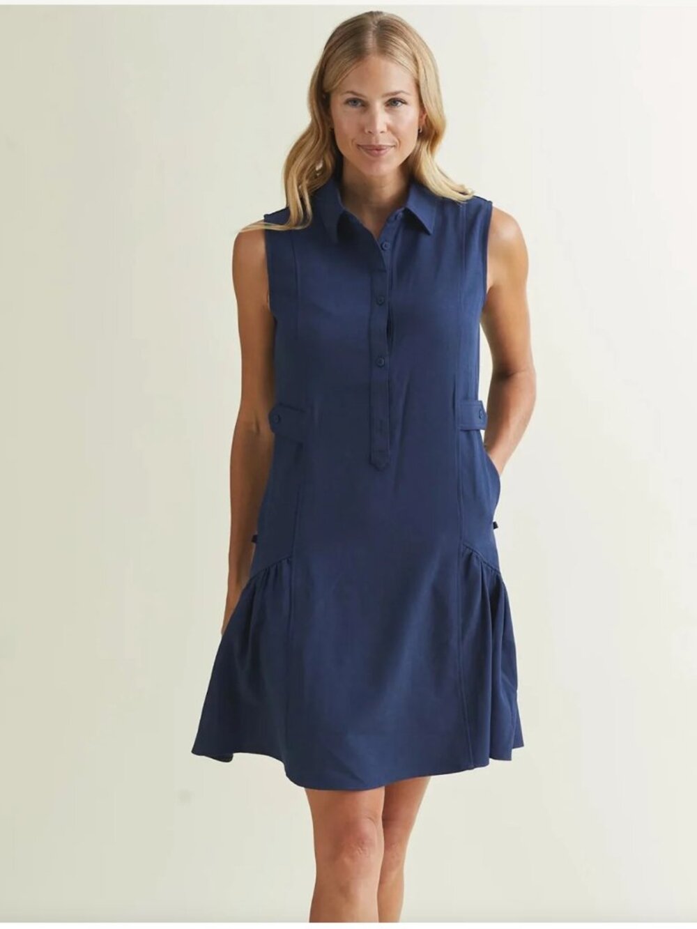 A. Putnam Garden Dress Blue XS NWT Women's Travel Resort Casual Dress